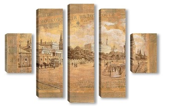 Модульная картина Старая Москва, Кремль
