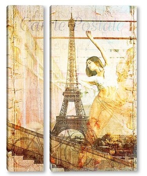 Модульная картина Балерина в Париже