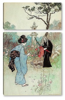  Земля Йоми, Зеленая ива и другие книжные иллюстрации японских ск