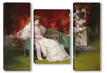 Модульная картина Молодая леди, в Царском Селе, 1903-1904