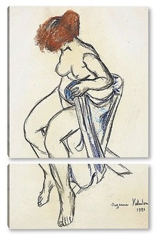 Модульная картина Сидящая женщина