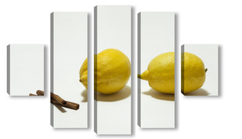 Модульная картина Лимоны и гвоздика