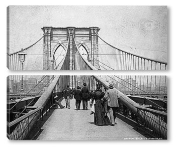  Вид Манхэттена и Бруклинского моста