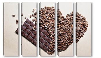 Модульная картина любовь и шоколад