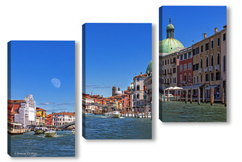 Модульная картина Главная улица Венеции