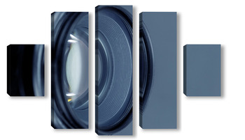 Модульная картина Camera lens with lense reflections.
