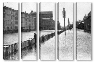  Вид на Введенский канал и Царскосельский вокзал 1910  –  1913