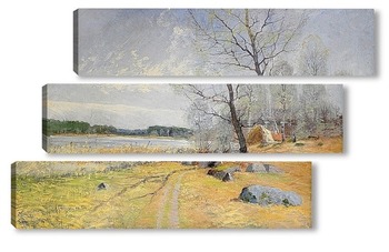 Модульная картина Весенние пейзажи из Тидо