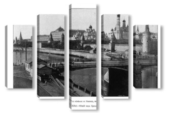 Модульная картина Москва,общий вид,1902