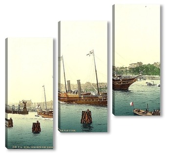 Модульная картина "Osborne" королевская яхта 1890-1900