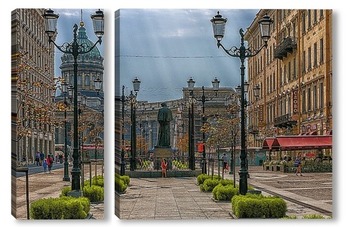 Модульная картина Санкт-Петербург, Малая Конюшенная улица