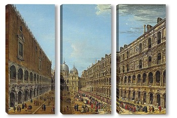 Модульная картина Шествие во дворе Дворца дожей, Венеция
