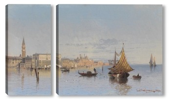 Модульная картина Вид Венеции