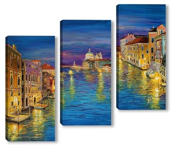 Модульная картина Венеция на закате