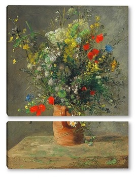 Модульная картина Цветы в вазе