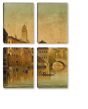 Модульная картина Канал,Венеция