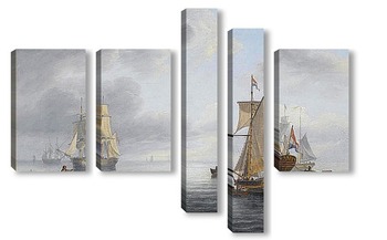 Модульная картина Голландская яхта Адмиралтейства