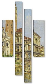 Модульная картина Венеция - вид на колокольню церкви Санта Мария деи Фрари