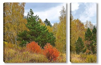 Модульная картина Осенний пейзаж