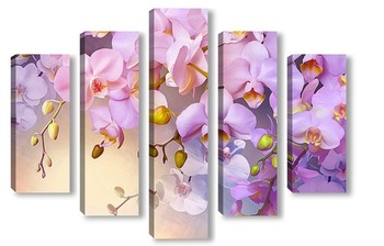 Модульная картина орхидеи