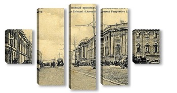  Квадратный пруд и Церковный корпус 1907  –  1908