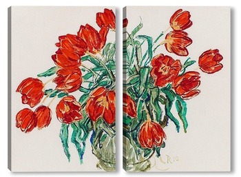  Красные цветы, 1933
