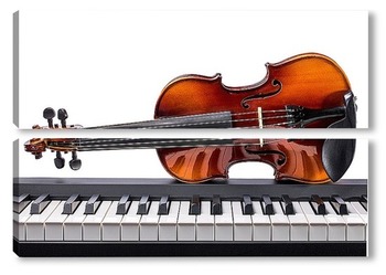 Модульная картина Клавиши и скрипка