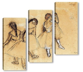 Модульная картина Три танцовщицы