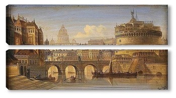  Вид Рим, Италия. 1890-1900 гг