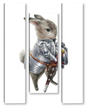 Модульная картина Rabbit in the armor