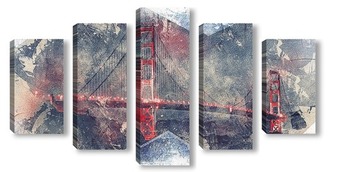 Модульная картина Бруклинский мост