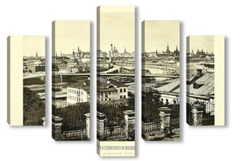 Модульная картина Вид Кремля и Устинского моста,1884 год
