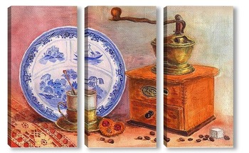 Модульная картина Натюрморт с тарелкой