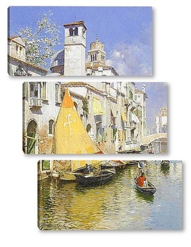 Модульная картина Гондола на Венецианском канале
