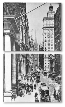  Пешеходная дорожка Бруклинского моста,1894