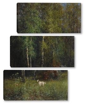 Модульная картина Охота в лесу