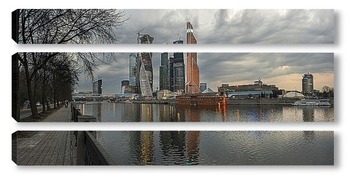 Модульная картина Панорама Москва-сити