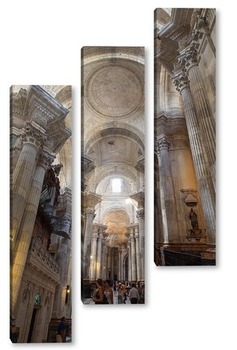 Модульная картина Интерьеры собора Кадиса