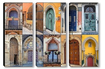 Модульная картина Арочные двери