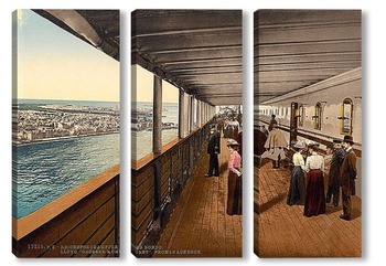  «Кёниг Альберт» столовая, первый класс, почтовый пароход. 1890-1900 гг