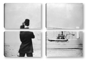  Орвил Райт пролетающий над фортом Майер.