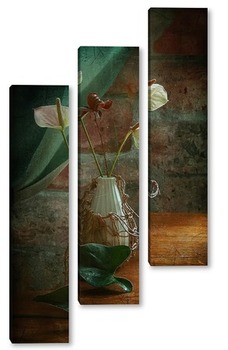 Модульная картина Этюд с цветами антуриума