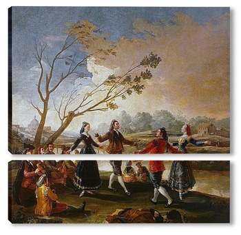 Модульная картина Танцы на берегах Мансанареса