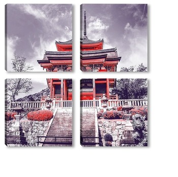 Модульная картина Храм в Киото