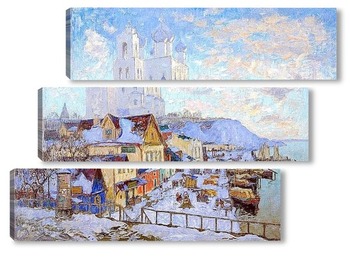  Русский город под снегом