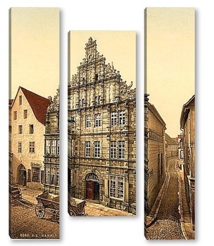 Модульная картина Хамельн, Ганновер, Германия.1890-1990 гг