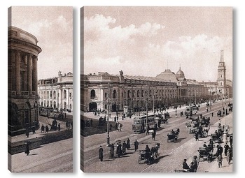 Модульная картина  Невский проспект. Гостиный двор 1908