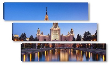 Модульная картина Высотка МГУ. Москва.