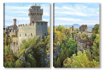 Модульная картина замок в Сан-Марино