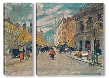  Зимняя уличная сцена, 1913